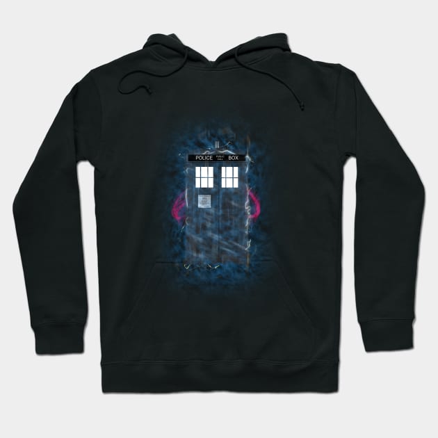 The Tardis Arrival Hoodie by Boulinosaure